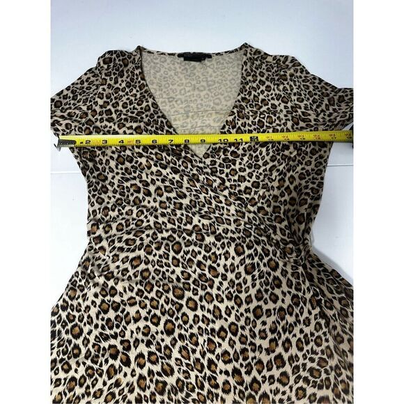 BCBG Maxazria Bohemian Cheetah Print Wrap Dress Size M - Picture 12 of 16